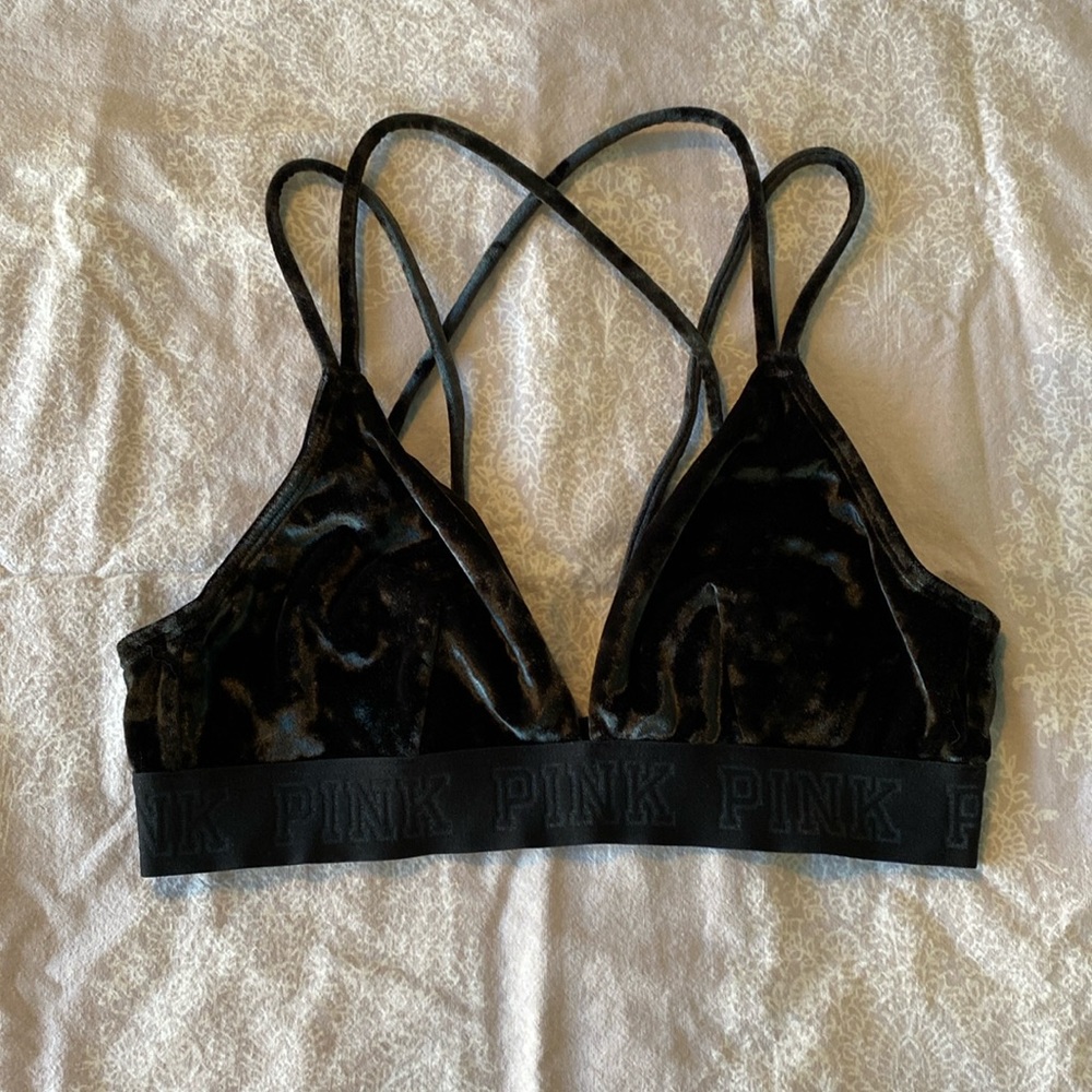 Victoria’s Secret PINK Strappy Velvet Bralette